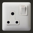 [WDBA1311-N] 15A SINGLE SOCKET ROUND PIN W2