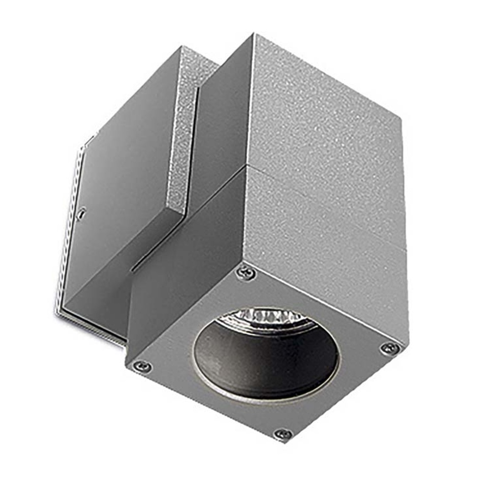 Wall fixture IP44 Icaro Single GU10 50W Grey