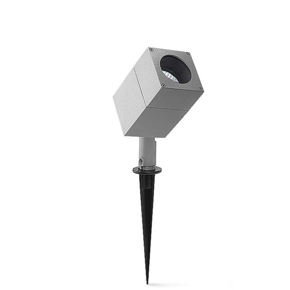 [55-9191-34-37] Spotlight IP44 Icaro Flood Light GU10 50W Grey