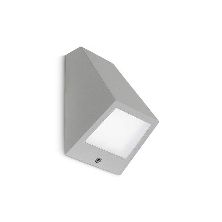Wall fixture IP54 Angle 120mm LED 10.6W 3000K Grey 300lm