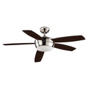 Fan IP20 Samal E27 40W Satin nickel Wenge