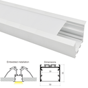 [LE5035] 50mm Wide Flush Mount Aluminum Profile
