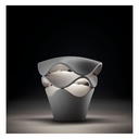 [340024002] CORNET B/27 OUTDOOR BOLLARD DIMMABLE TRIAC STONE GREY