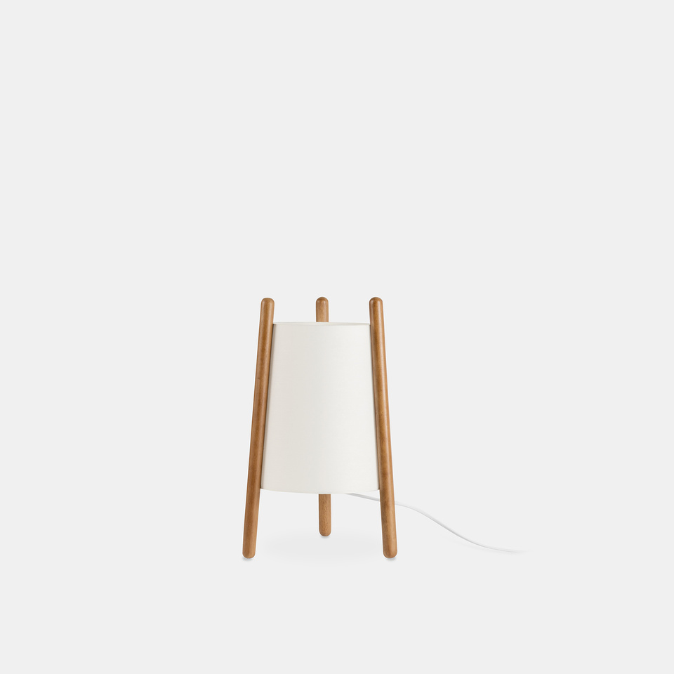 [10-8106-14-14] Table lamp Woody E27 40W White
