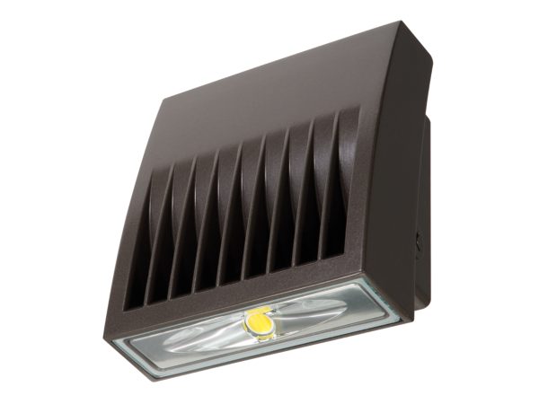 Lumark LED Outdoor Light, 18W 208-277V 3000K , 70CRI, 50deg. C Crosstour LED Wall Pack, Photocontrol - Carbon Bronze