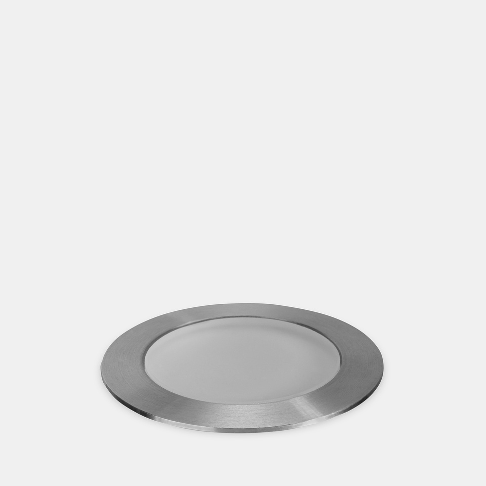 [55-E151-CA-CL] Recessed uplighting IP65/IP67 Rim ø46mm LED 1W 3000K AISI 316 stainless steel 17lm