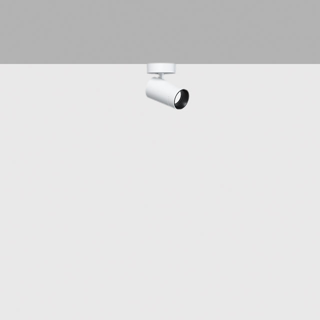 [3.QC41.704.0] Palco Recessed / Surface Palco single surface Ø37 - flood - 256 remote driver 7.2W 630lm - 3000K - CRI 90 - Colour: White