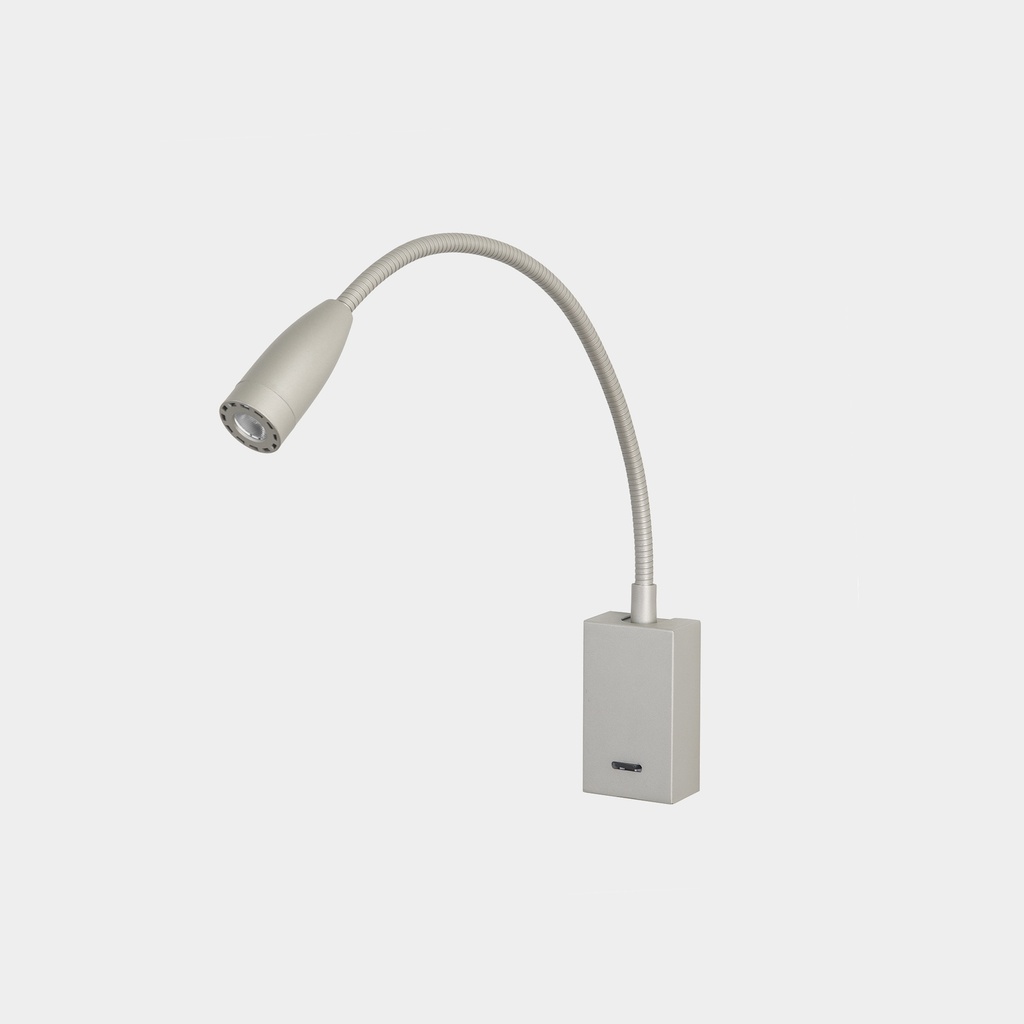 Reading lights Bed Rectangular LED 2.2W 3000K Grey 127lm