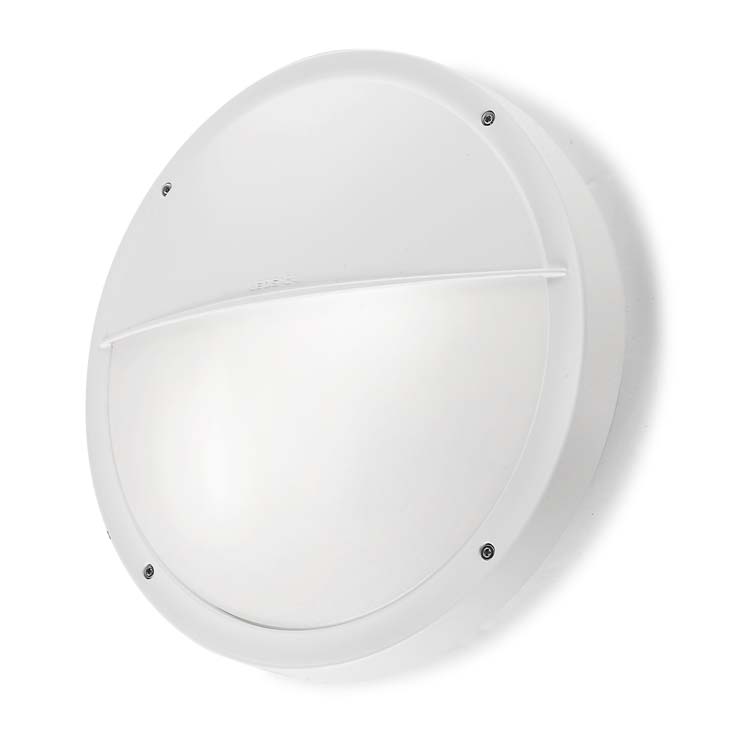 [05-9677-14-M1] Wall fixture IP66 Basic Round E27 23W White