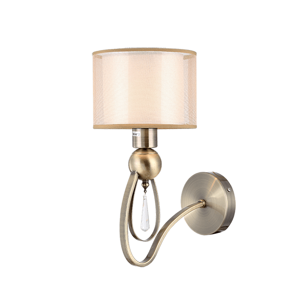 MERY WALL LAMP 1XE27 ANTIQUE  BRASS