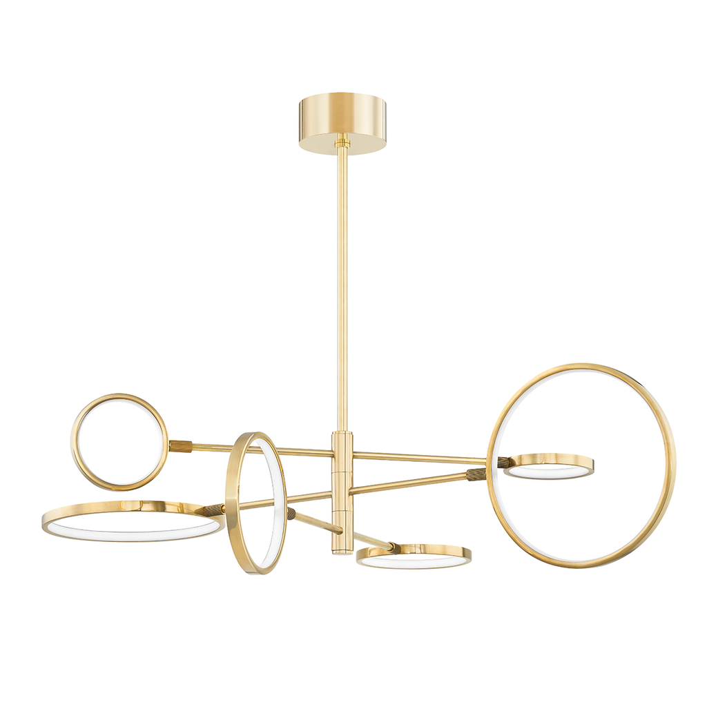 [4106-AGB-CE] SATURN CHANDELIER - 4106-AGB-CE