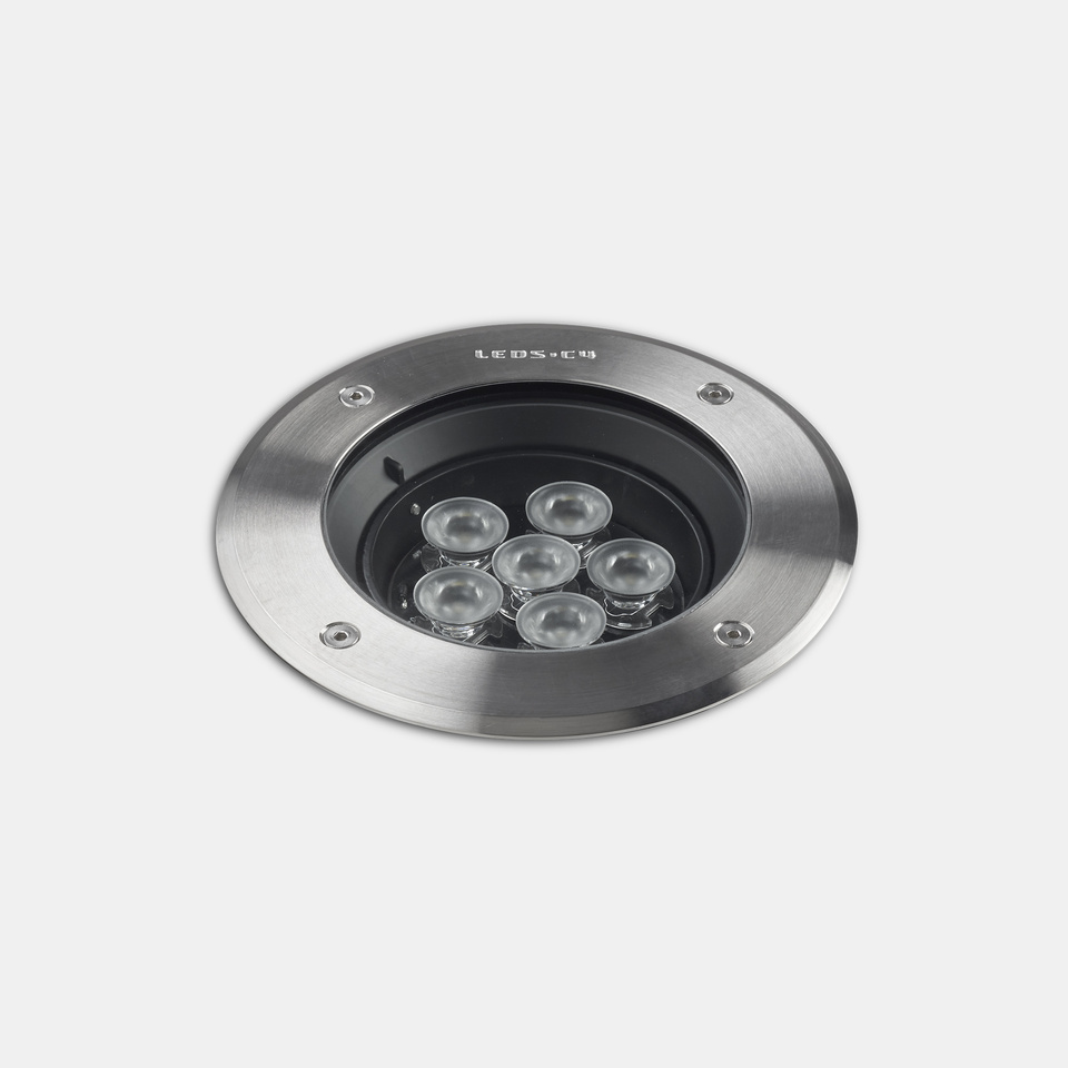 Recessed uplighting IP65-IP67 Gea Power LED Pro ø185mm LED 12.6W 3000K AISI 316 stainless steel 1093lm