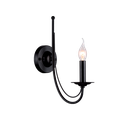 [955ANGELA1W] ANGELA WALL LAMP 1XE14 BLACK