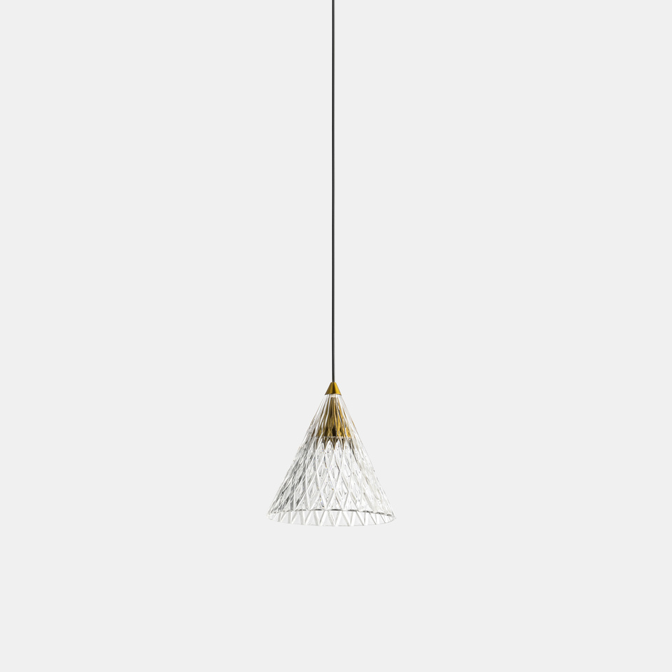 [00-7588-60-DO] Pendant Veneto Surfaced 1 Body LED  6.7W 2700K Black 452lm