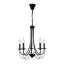 [955ANGELA5] ANGELA CHANDELIER 5XE14 BLACK