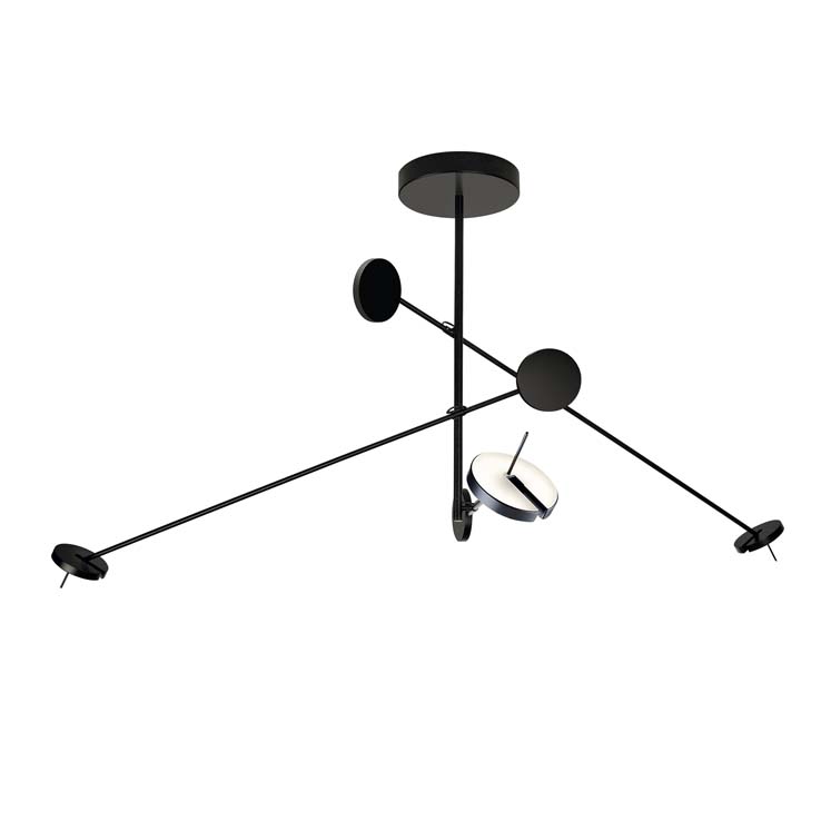 Pendant Invisible Triplex LED 27W 3000K Black 1178lm