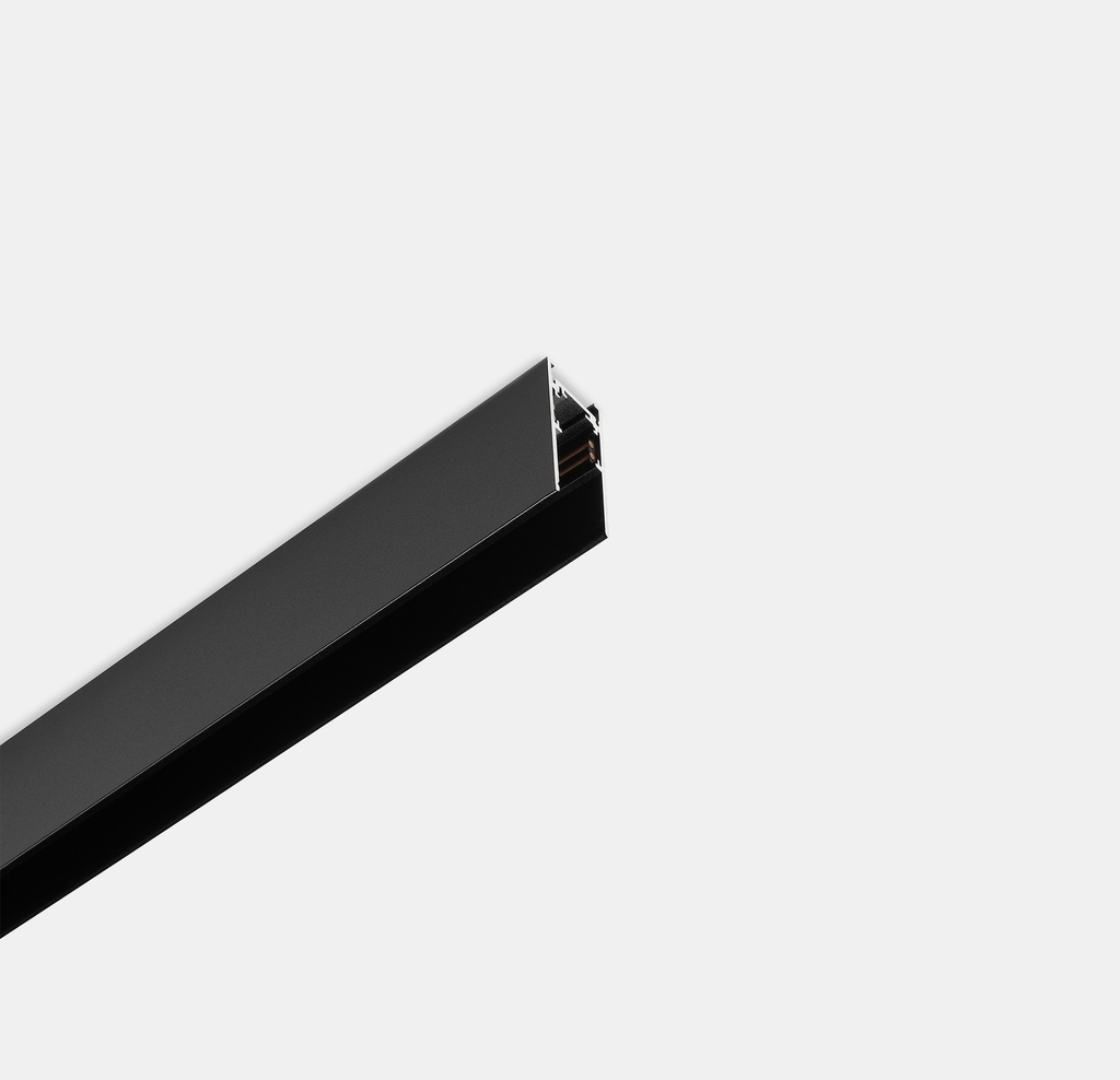 Track Tracks 3-Phase Euro Dali Trimless Suspended & Surfaced  2000mm Black