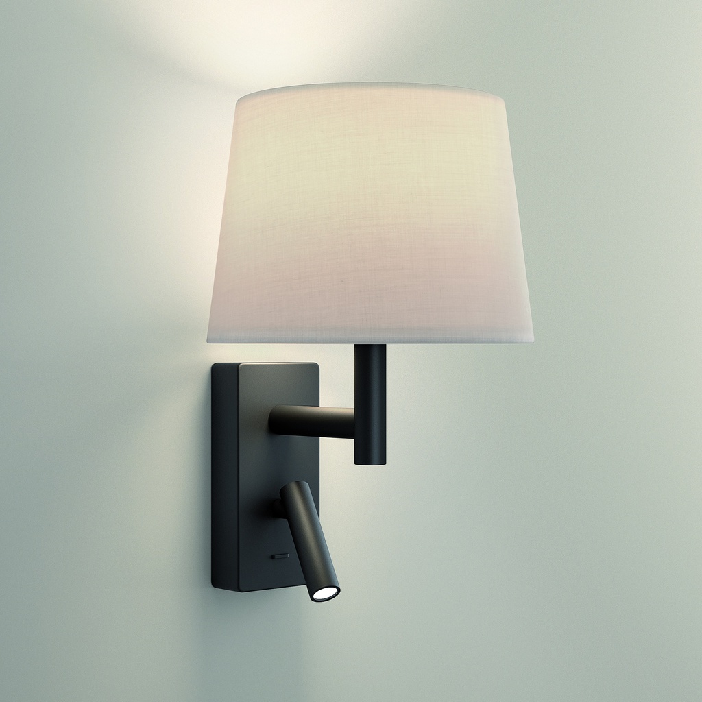 [05-8400-05-82] Wall fixture Metrica Shade Reader E27 LED 60;2.1W 2700K Black  137lm