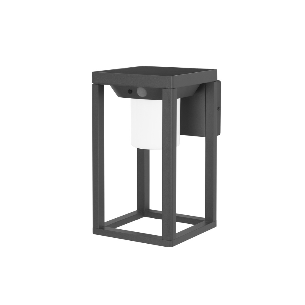 [PX-0174-ANT] Wall fixture IP44 BOW LED 3W, 400LM, 3000K Urban Grey -Solar light