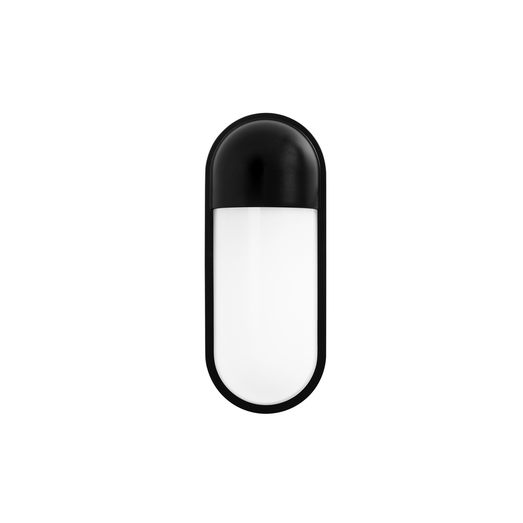 Wall fixture IP44 VIT E27 15W Black White