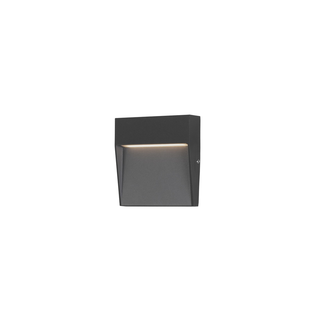 [PX-0350-NEG] Recessed wall lighting IP65 Nod Square LED  2.6W 3000K Black