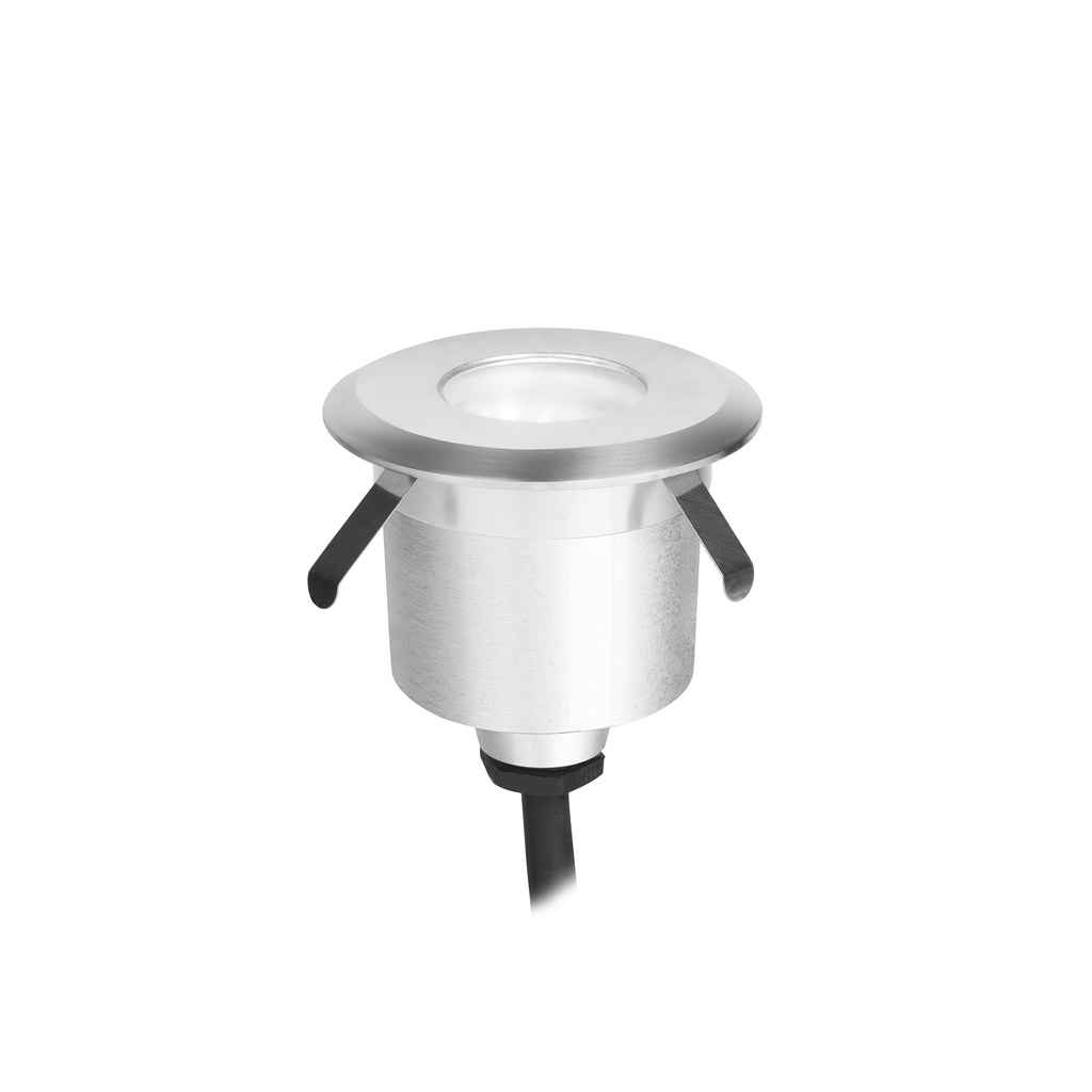 [PX-0371-ALU] Recessed uplighting IP65-IP67 Senya 59mm LED 2.2W LED warm-white 3000K ON-OFF Aluminium 200Lm.