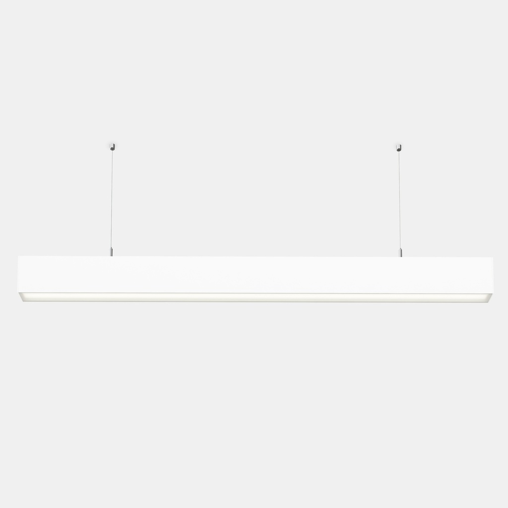 Lineal lighting system Infinite Pro 1700mm Suspended Opal 27.1W LED neutral-white 4000K CRI 80 ON-OFF White IP20 4533lm.