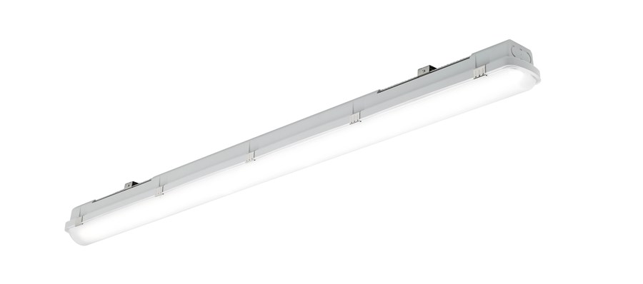 [0010211] RESISTO:  36W; 5000lm; 140lm/W; 4000K; non dimmable; CRI80; IP66;  69,000hrs; 1200mm, 110 degree beam angle