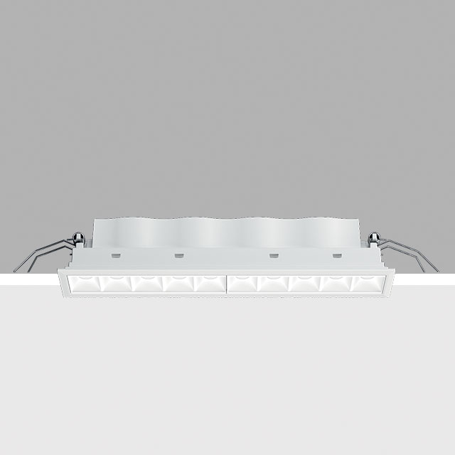 Laser Blade XS Frame recessed luminaire - 10 cells -  General Lighting Pro - 20W 1850lm - 3000K - CRI 90 - Colour: White - With phase dimmable driver