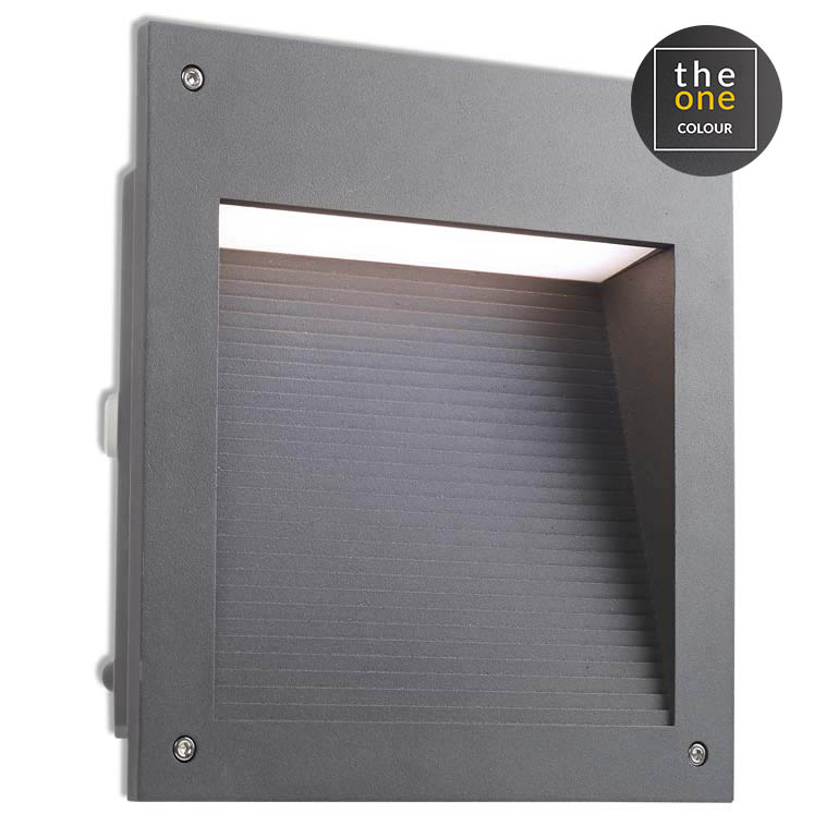 [05-9885-Z5-CL] Recessed wall lighting IP66 Micenas LED  Square LED 20W 3000K Urban grey  504lm