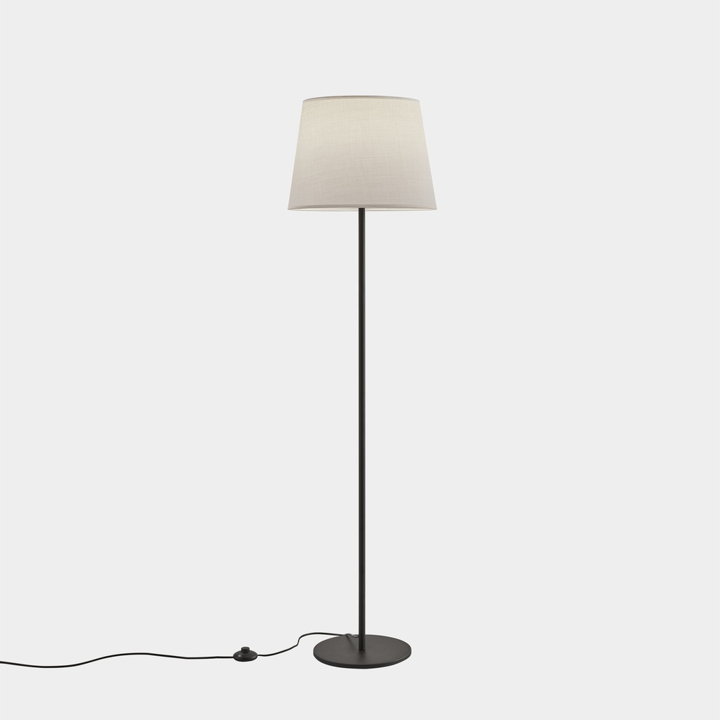 [25-4759-05-82] Floor lamp  Metrica Round E27 100W Black