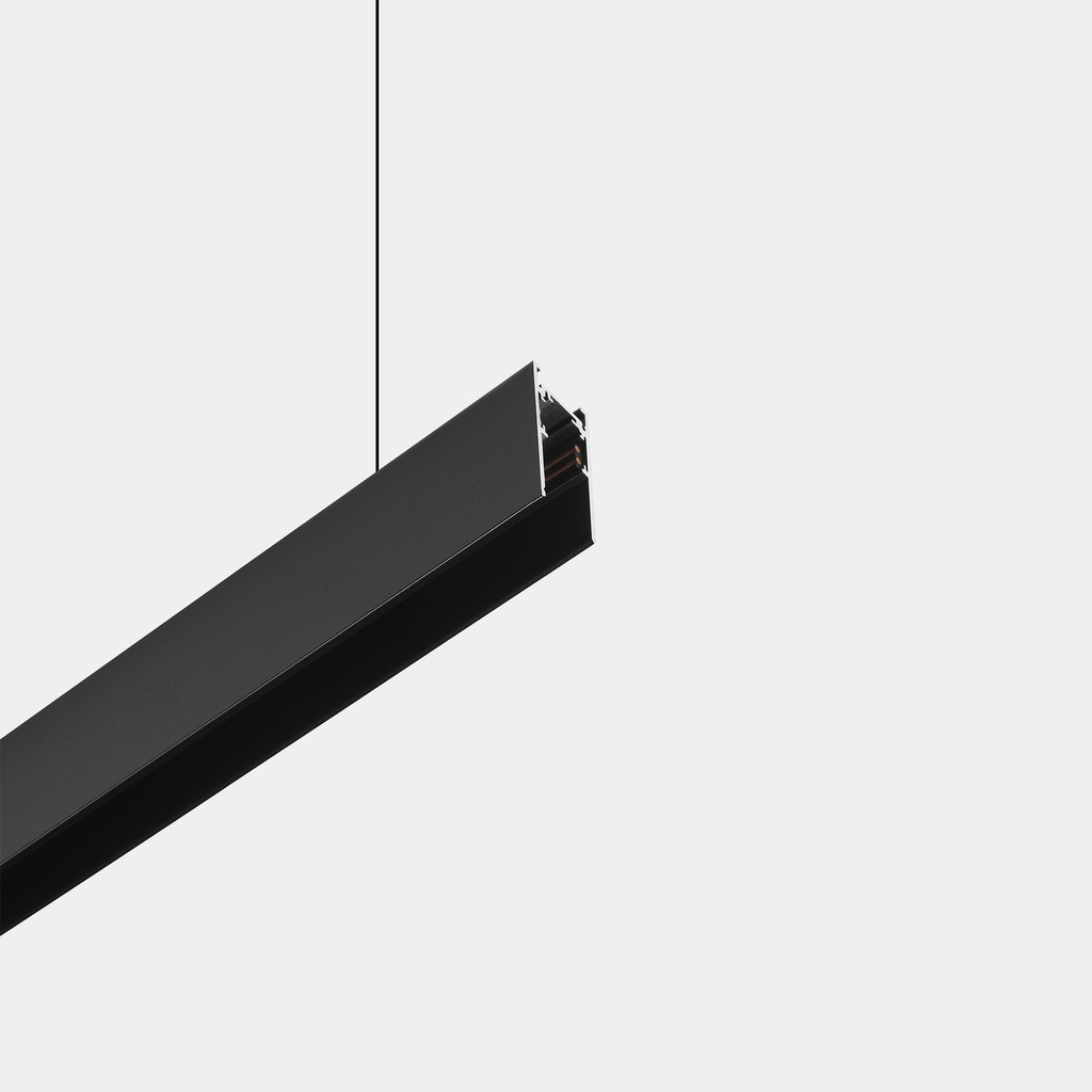 Track Surfaced & Pendant 3000mm Low voltage Black