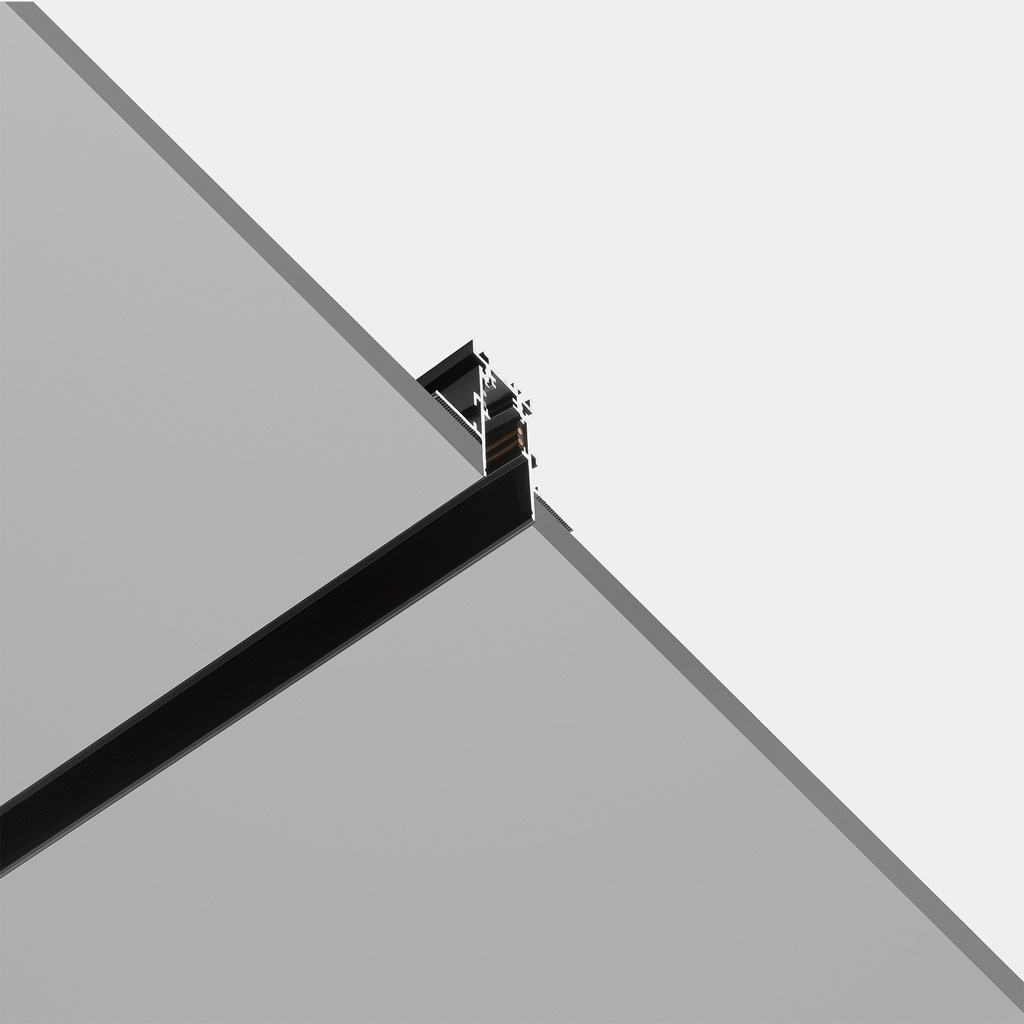 Track Recessed 3000mm Low voltage Black