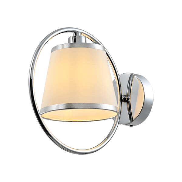 [955SOPHIA1W] SOPHIA WALL FIXTURE 1XE14 CHROME/CREAM
