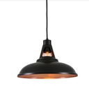 Alma Vintage Black and Copper Pendant Light 31cm