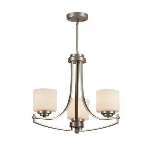 [955ERIN3] ERIN CHANDELIER 3XE27 SATIN  NICKEL