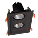 DOUBLE LED MOVABLE SPOT LIGHT 2X30W 230V 4000K BLACK
