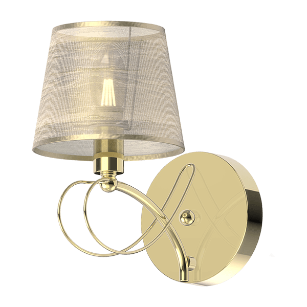 [955REBECCA1W] REBECCA WALL LAMP 1XE14 GOLD