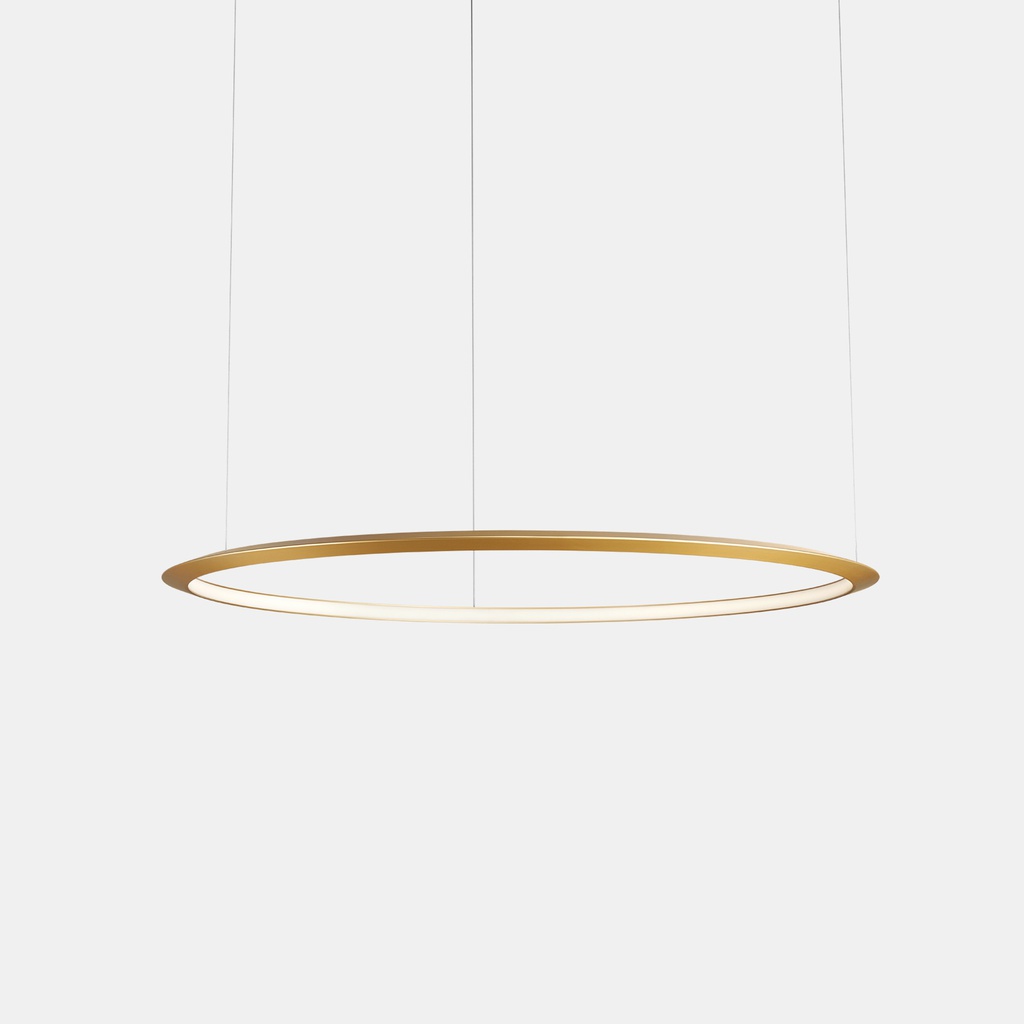 [CD4B-00W9AZDUEF] Pendant Circular Inward ø1200 Surface LED 63.5W LED warm-white 3000K DALI-2 Gold 2458lm