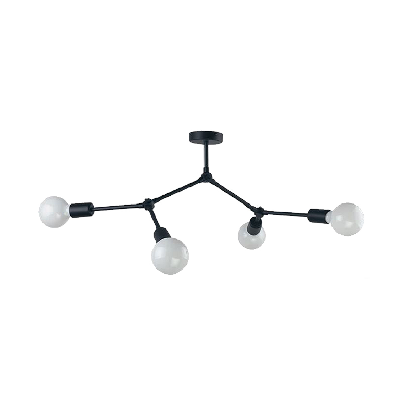 [955ARTE4/BL] ARTE CEILING LAMP 4xE27  BLACK/GOLD