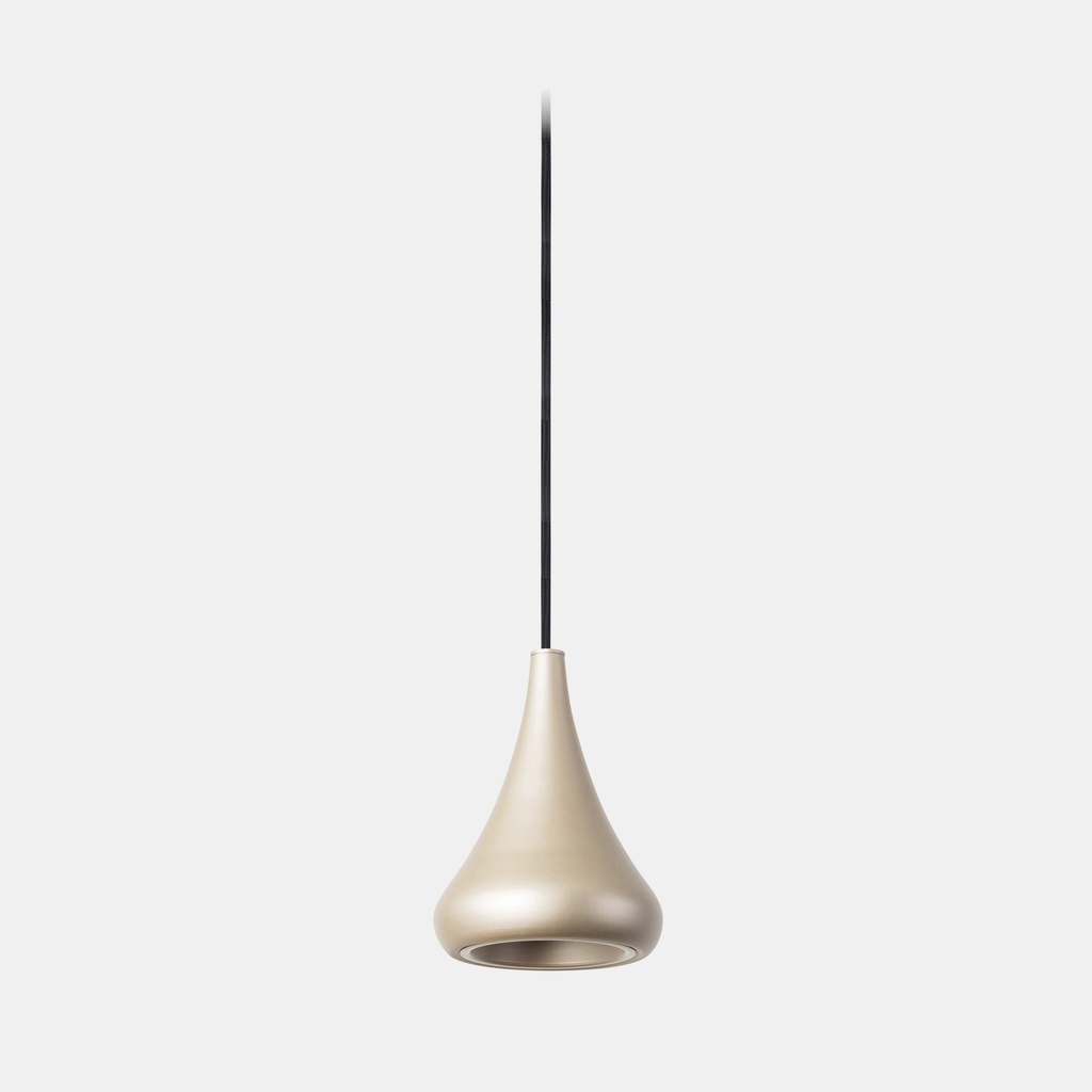 Pendant Cherry Surfaced C LED 8.6W LED warm-white 3000K PHASE CUT Gold 859lm