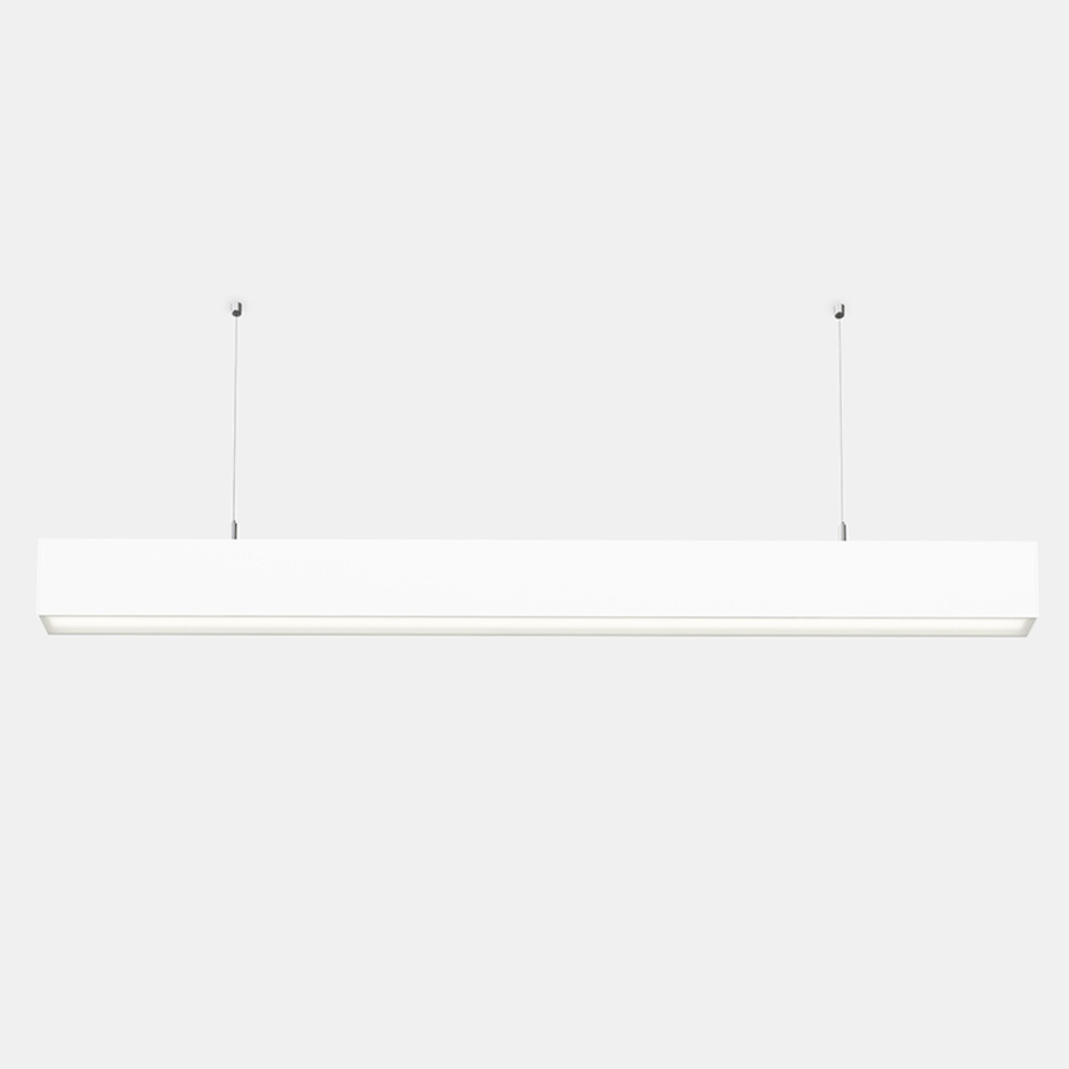 Lineal lighting system Infinite Pro 1136mm Suspended Opal 30.38W LED warm-white 3000K CRI 90 ON-OFF White IP40 3424lm