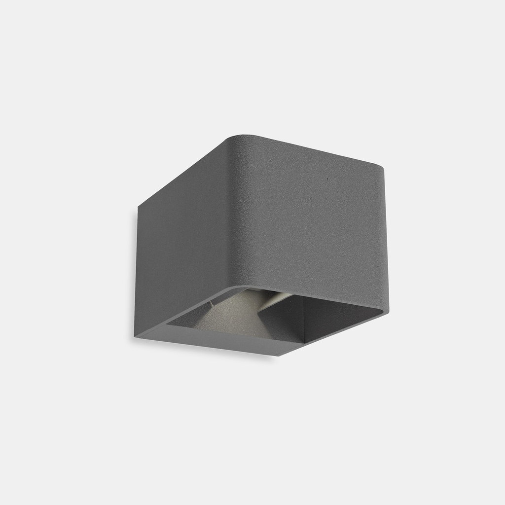 Wall fixture IP65 Wilson Square LED 9W LED warm-white 2700K ON-OFF Urban grey 623lm