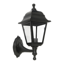[96514WU/BL] KEVIN LANTERN UPWARD 1XE27 BLACK IP44