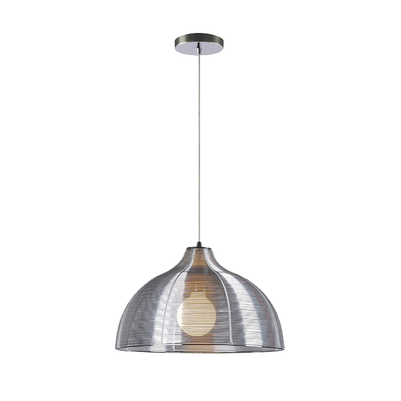 [955LIV1/AL] LIV PENDANT 1xE27 CHROME/ALUMINIUM