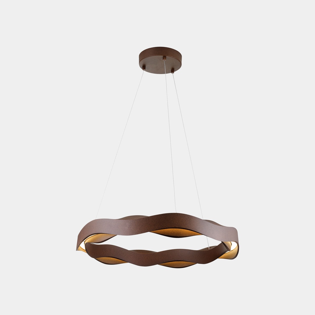 [00-5275-CT-M1] Pendant Hello Ø600 LED 24.3W LED warm-white 2700K PHASE CUT Painted rust 1341lm