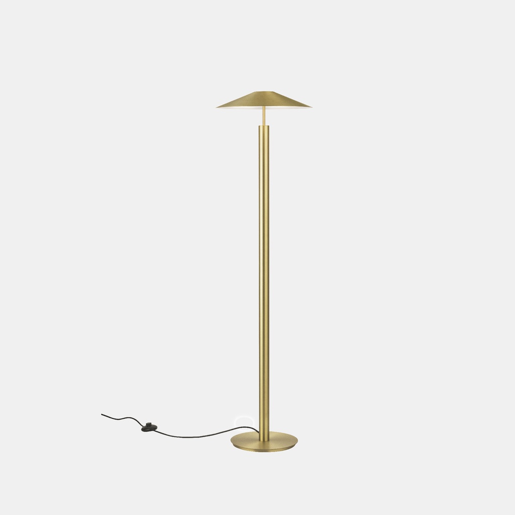 [25-7742-DN-DN] Floor lamp H LED 14.9;NAW LED warm-white 2700K ON-OFF Matte gold 553lm