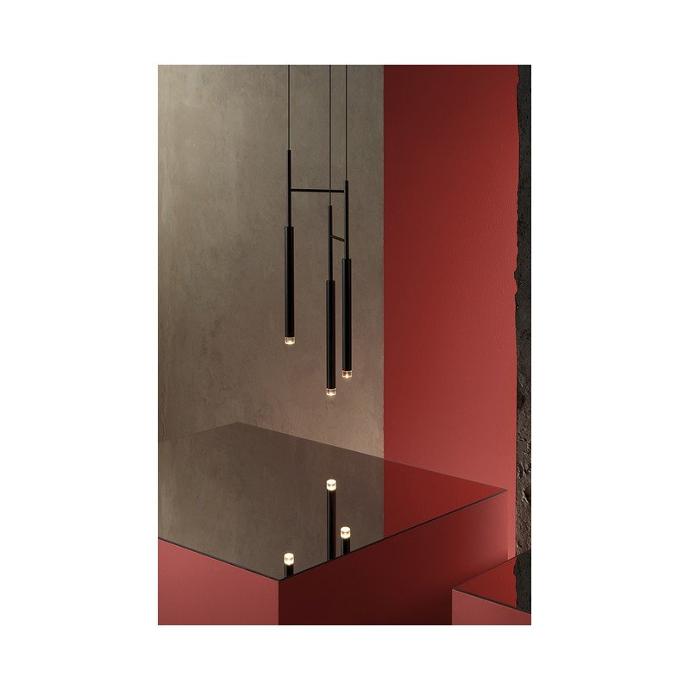 [00-6021-60-60] Pendant Candle Triplex LED 9.4W LED warm-white 2700K PHASE CUT Black 506lm