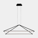  Pendant Tubs 1200mm LED 48W LED warm-white 3000K ON-OFF Black 2196lm