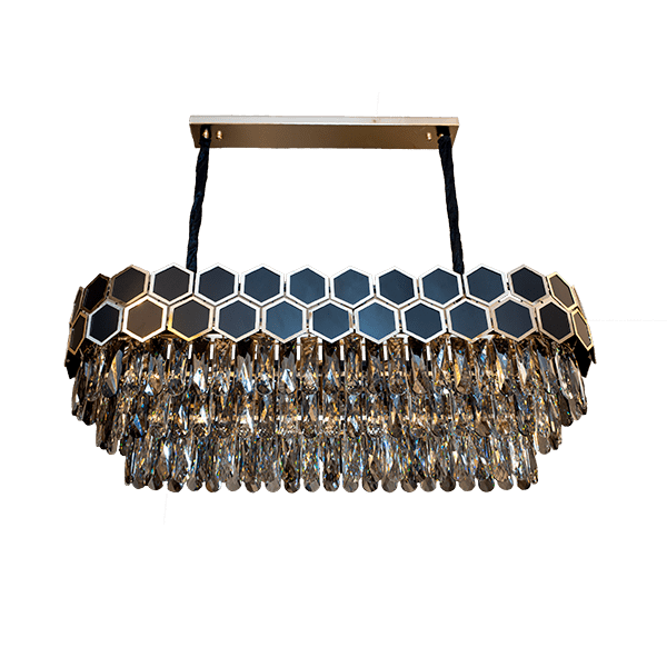 CATHERINE CHANDELIER 19хE14  330x1000mm GOLD/BLACK